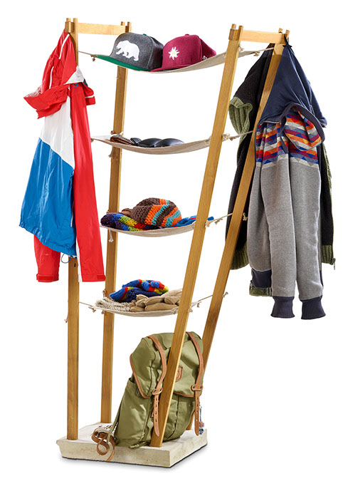 Produktfoto zwiespalt Garderobe ausgeklappt.